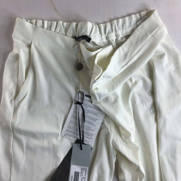 Pianura Studio Women's White Straight Leg Slash Pocket Jogger Pants Size 42 - Picture 5 of 12